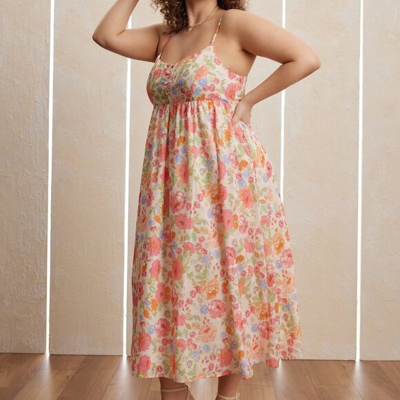 Calla Button Floral Maxi Dress - Picture 7 of 8